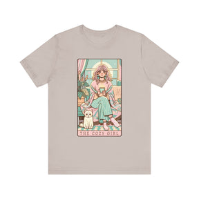 The Cozy Girl Day Tarot Card Short Sleeve Tee - Goth Cloth Co.T - Shirt13136083144794119192