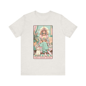 The Cozy Girl Day Tarot Card Short Sleeve Tee - Goth Cloth Co.T - Shirt21051066278032406967