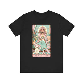 The Cozy Girl Day Tarot Card Short Sleeve Tee - Goth Cloth Co.T - Shirt26358995393526670673