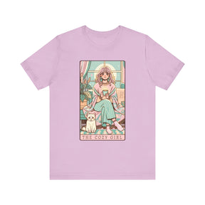 The Cozy Girl Day Tarot Card Short Sleeve Tee - Goth Cloth Co.T - Shirt28548991714373799525