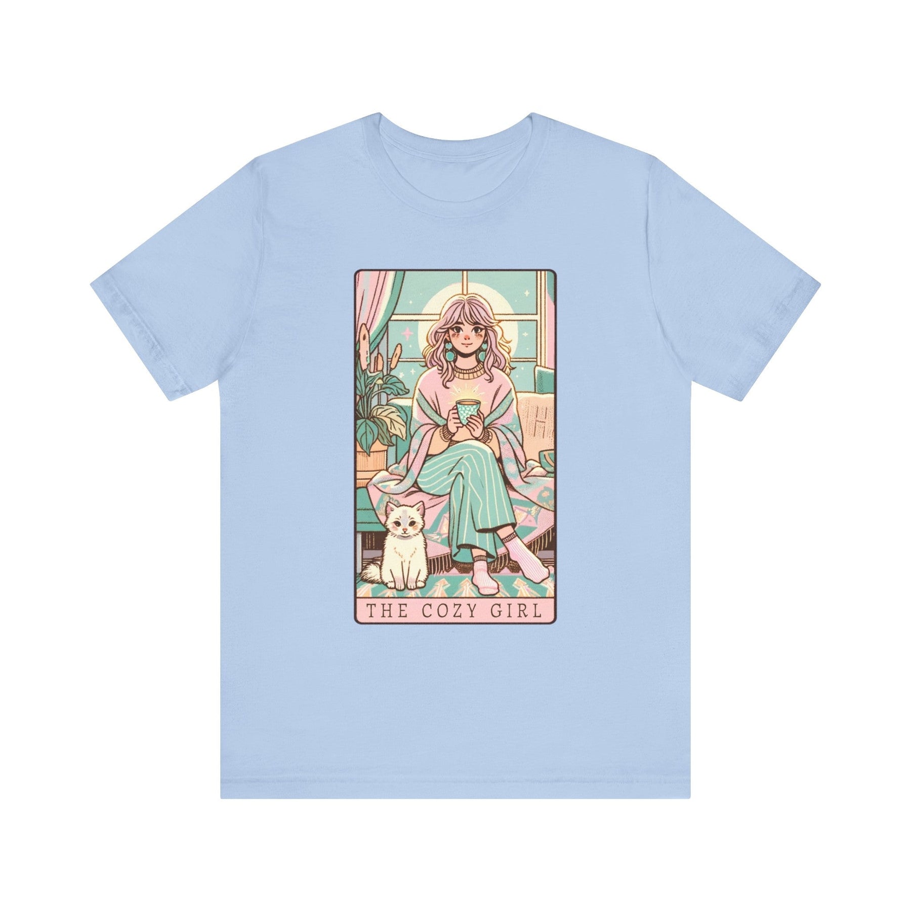 The Cozy Girl Day Tarot Card Short Sleeve Tee - Goth Cloth Co.T - Shirt30272087137761791267