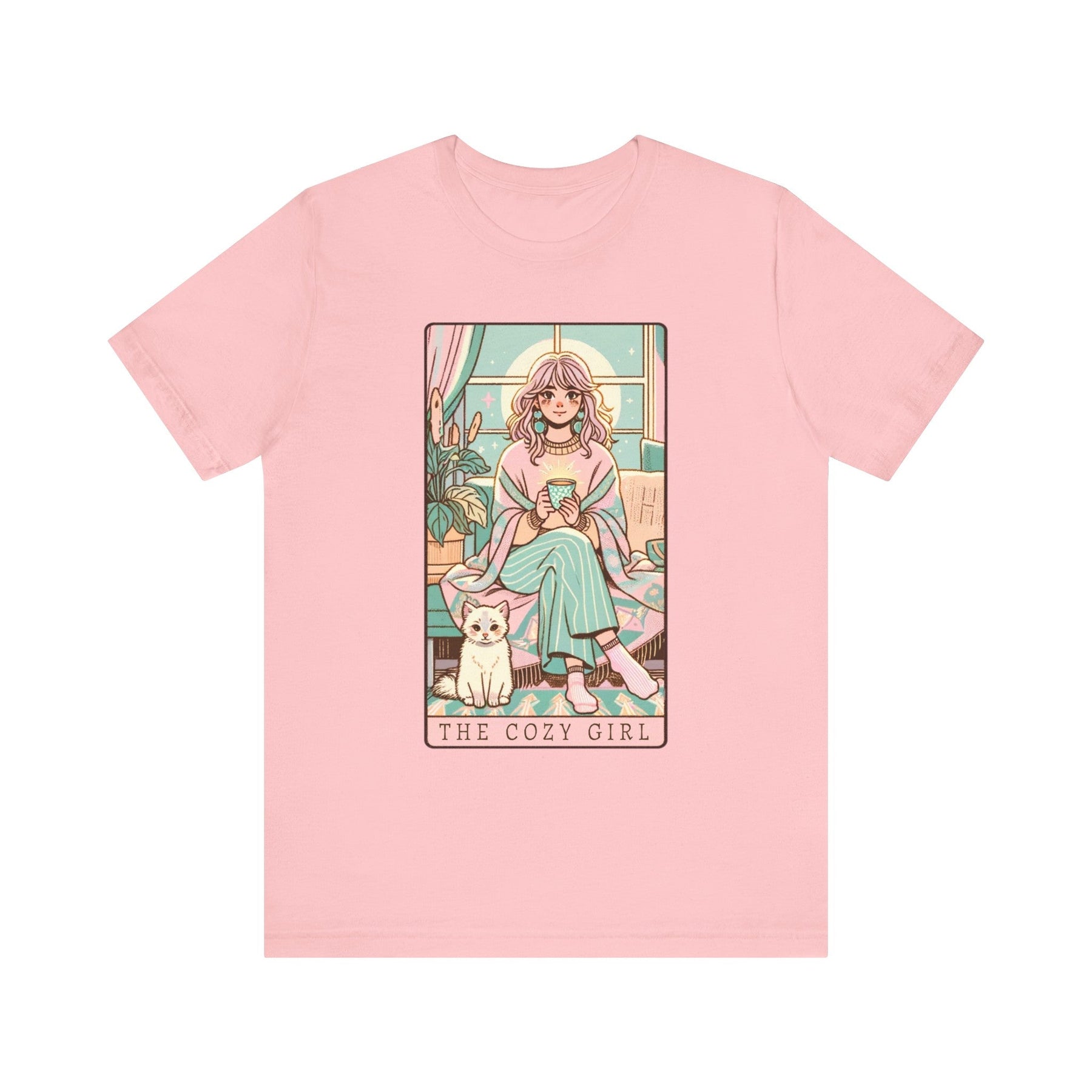 The Cozy Girl Day Tarot Card Short Sleeve Tee - Goth Cloth Co.T - Shirt58942815451614156806