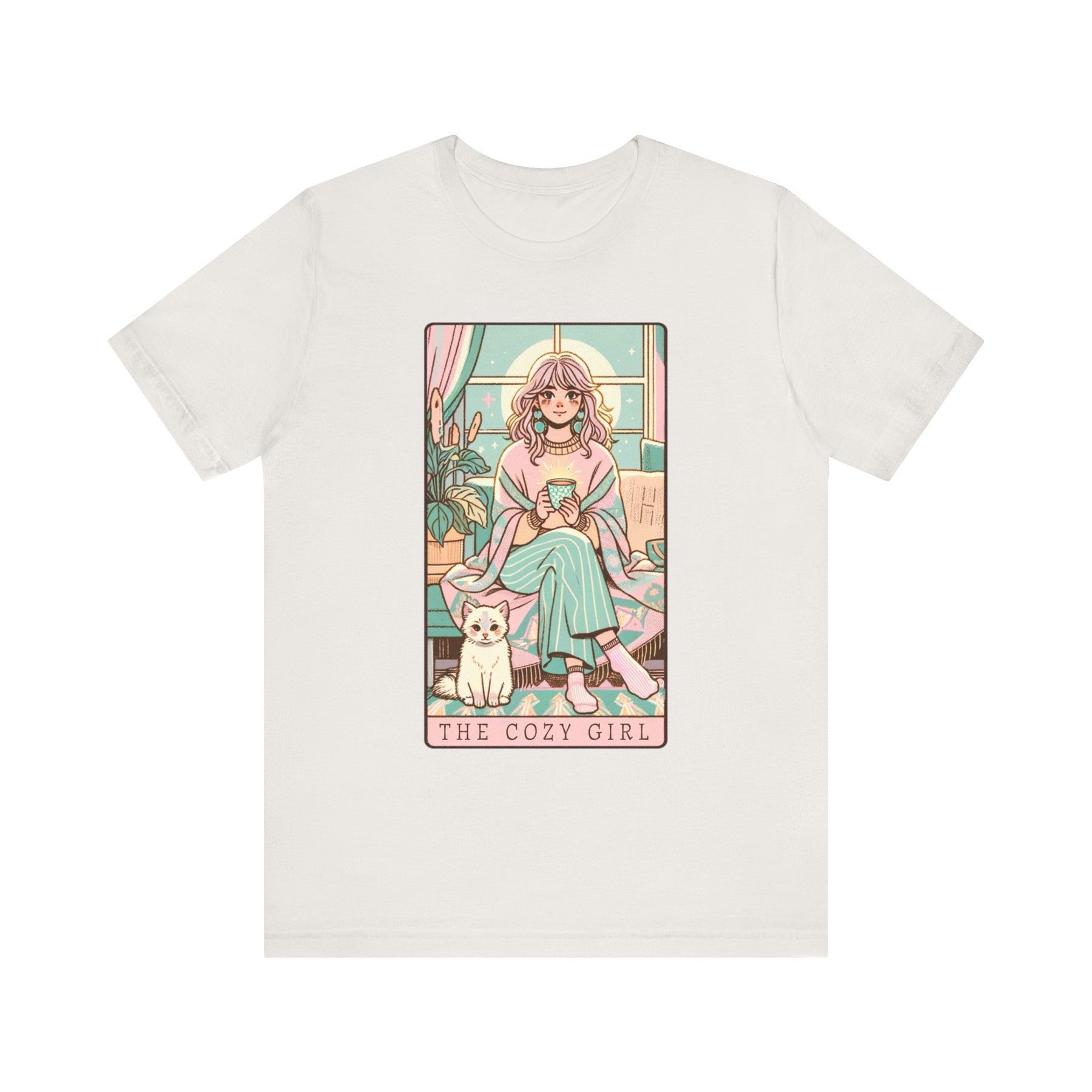 The Cozy Girl Day Tarot Card Short Sleeve Tee - Goth Cloth Co.T - Shirt67209845693157228170