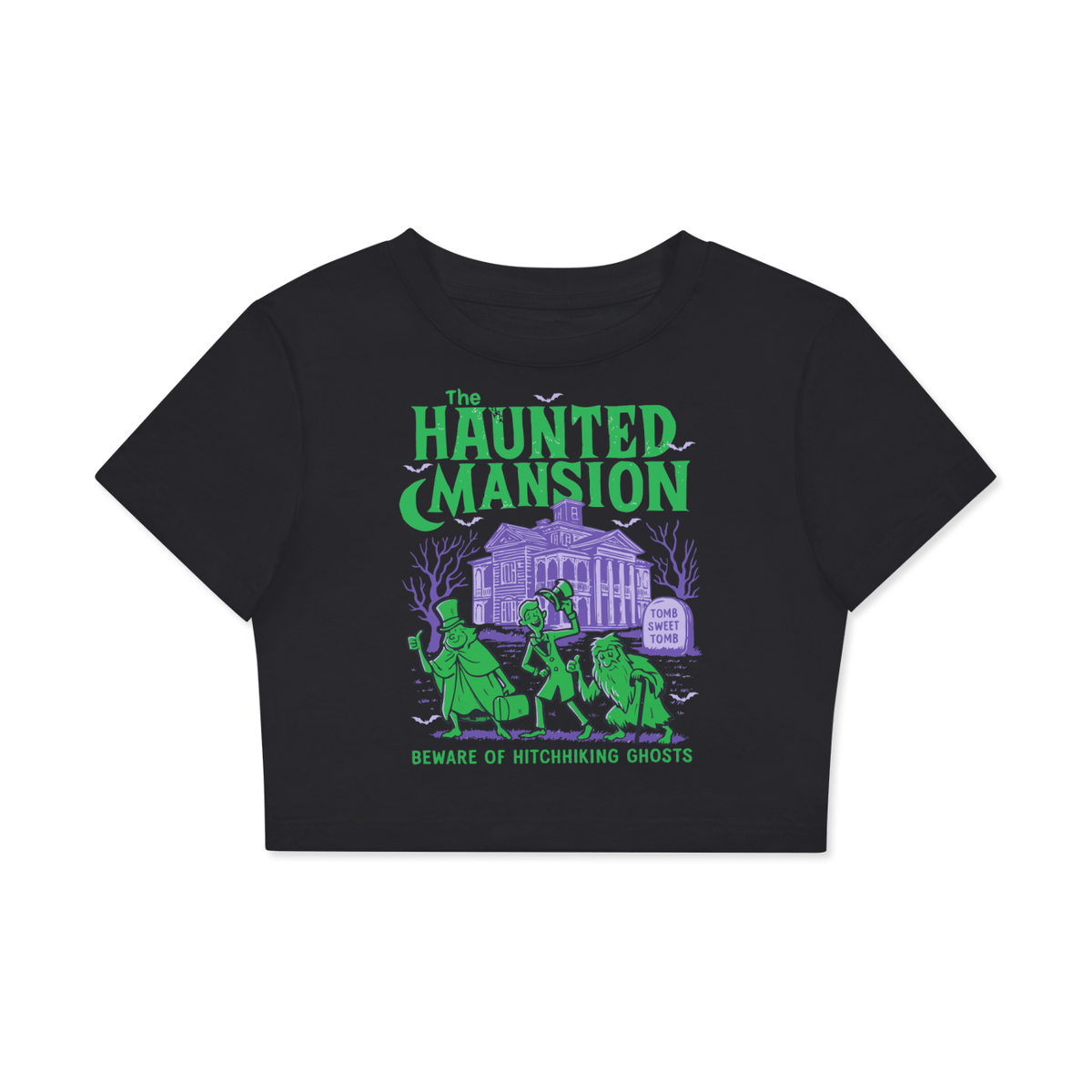 The Haunted Mansion Crop Top - Goth Cloth Co.250910PODAA3142001