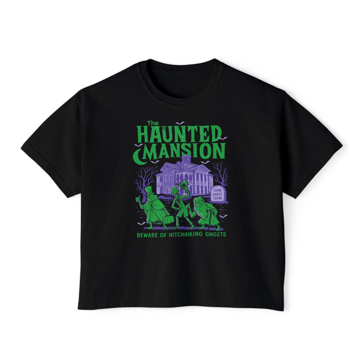The Haunted Mansion Crop Top - Goth Cloth Co.T-Shirt40609896873846113504