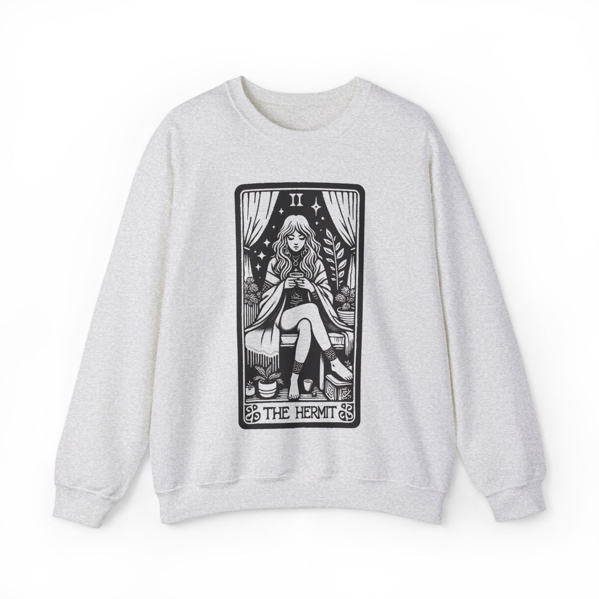 The Hermit Tarot Card Heavy Blend™ Crewneck Sweatshirt - Goth Cloth Co.Sweatshirt11322301961758358452