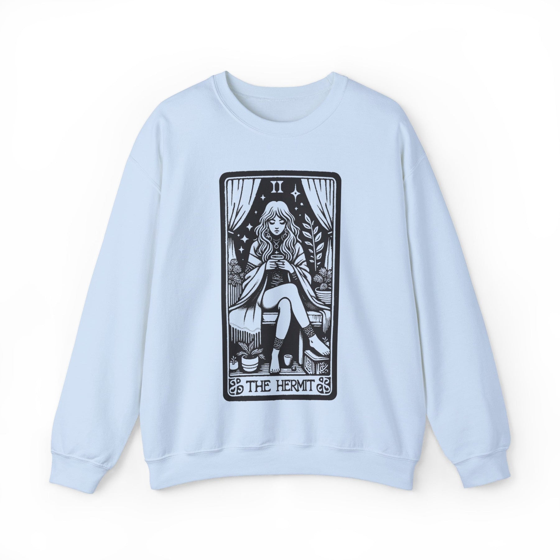The Hermit Tarot Card Heavy Blend™ Crewneck Sweatshirt - Goth Cloth Co.Sweatshirt24721698851110337390