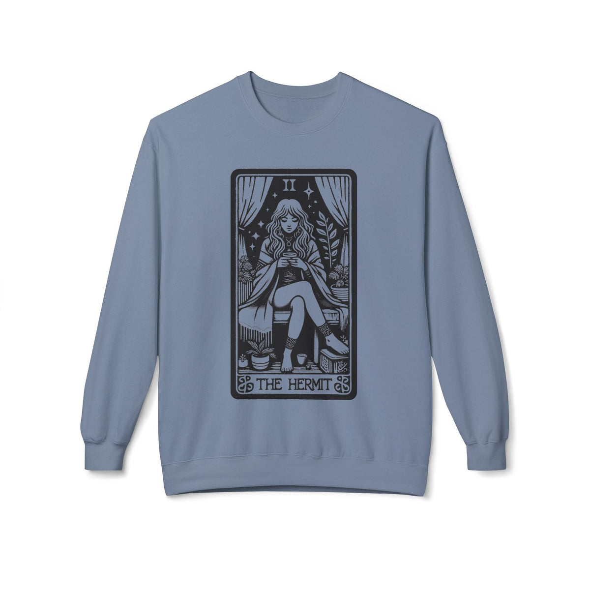 The Hermit Tarot Card Heavy Blend™ Crewneck Sweatshirt - Goth Cloth Co.Sweatshirt34320164817589171956