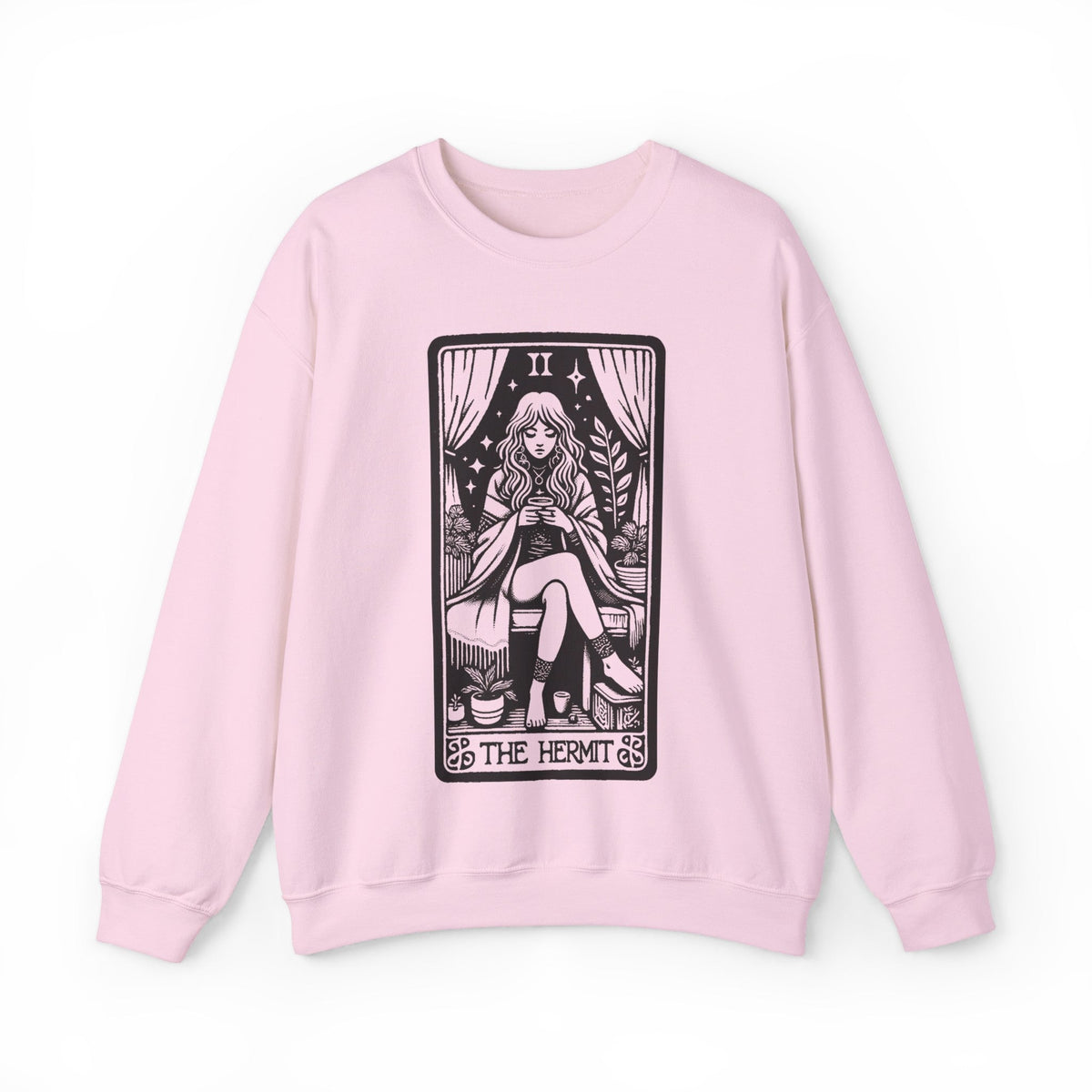 The Hermit Tarot Card Heavy Blend™ Crewneck Sweatshirt - Goth Cloth Co.Sweatshirt82366011430581710742
