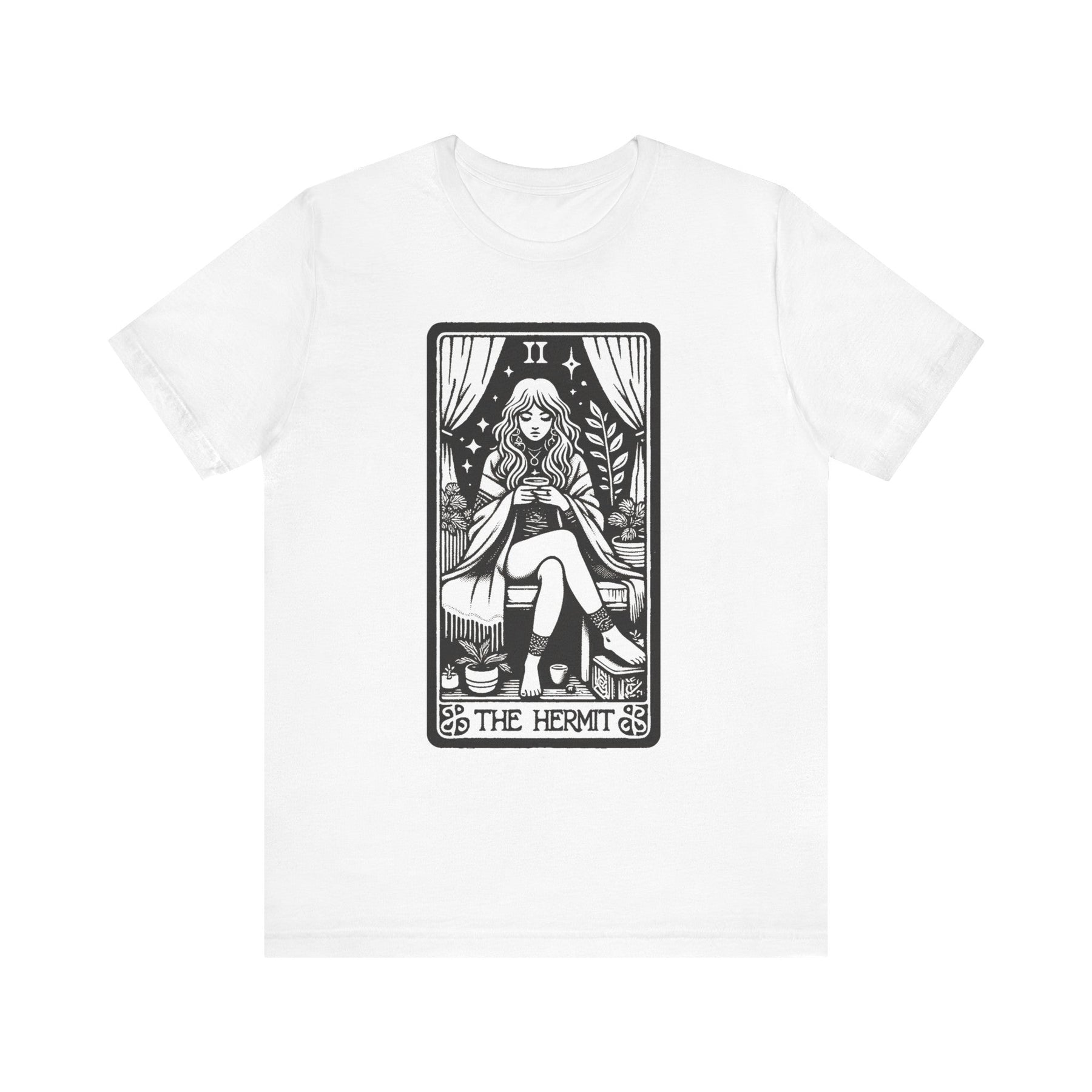 The Hermit Tarot Card Short Sleeve Tee - Goth Cloth Co.T - Shirt14899021450163942187
