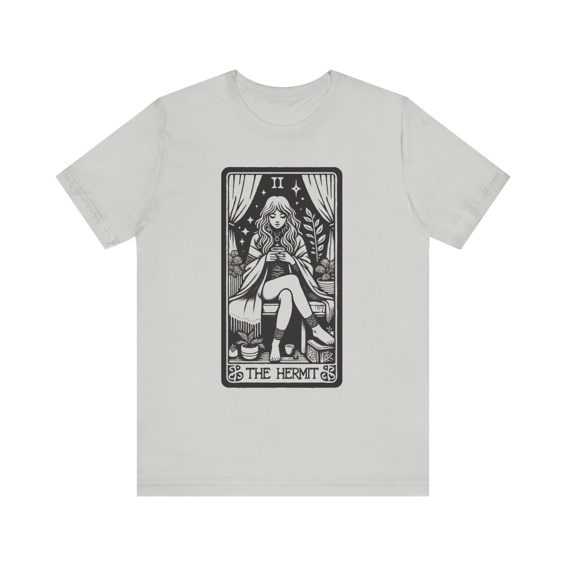 The Hermit Tarot Card Short Sleeve Tee - Goth Cloth Co.T - Shirt25191978464227428188
