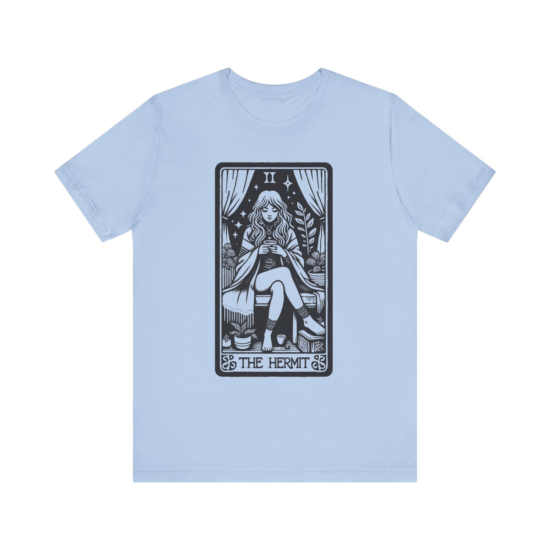 The Hermit Tarot Card Short Sleeve Tee - Goth Cloth Co.T - Shirt26214228996025401007