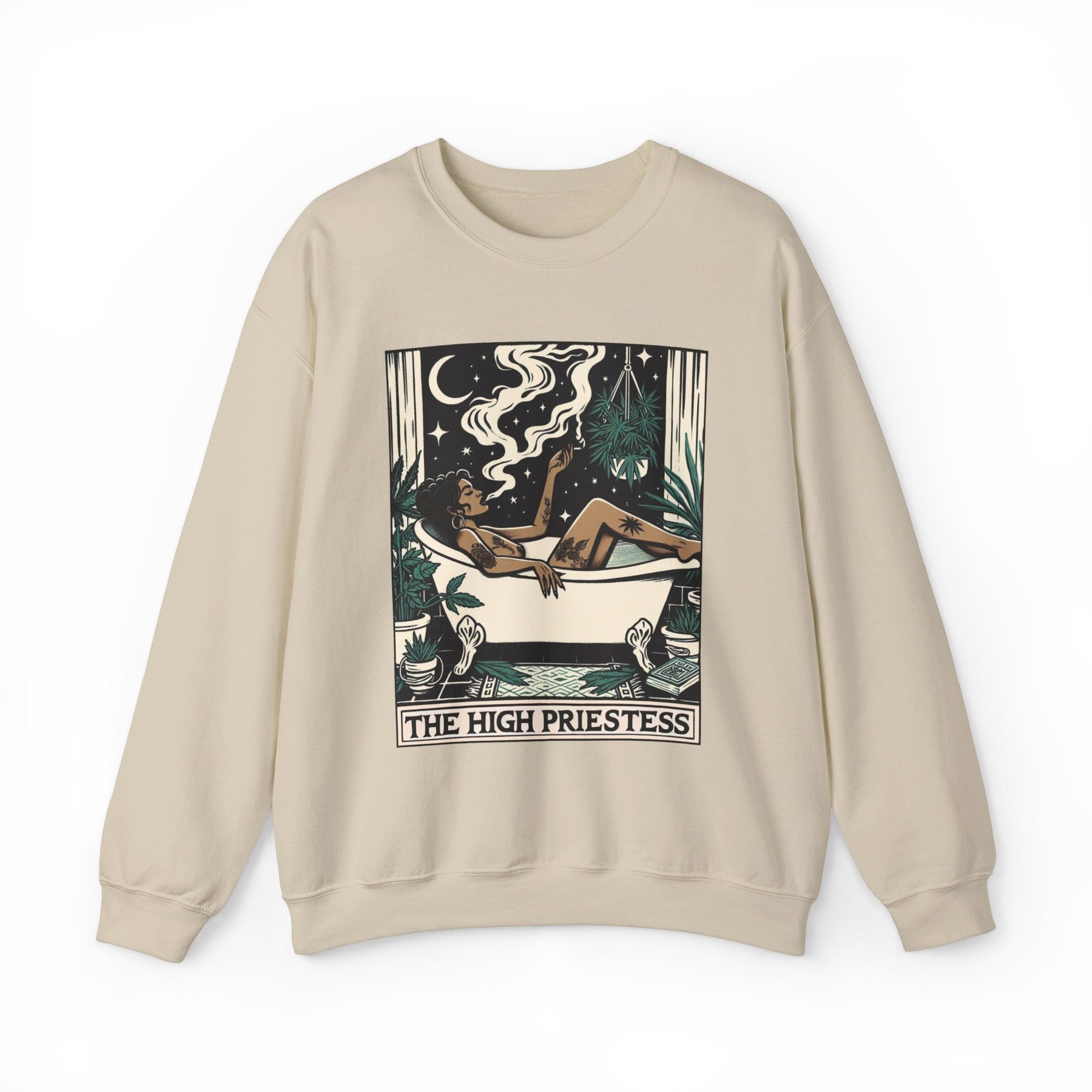 The High Priestess Goddess Crewneck Sweatshirt - Goth Cloth Co.Sweatshirt16388013698927823857