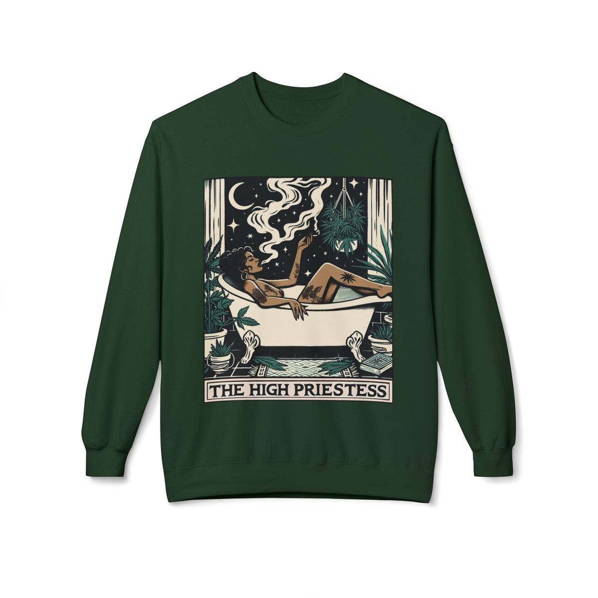 The High Priestess Goddess Crewneck Sweatshirt - Goth Cloth Co.Sweatshirt31841499095827689947