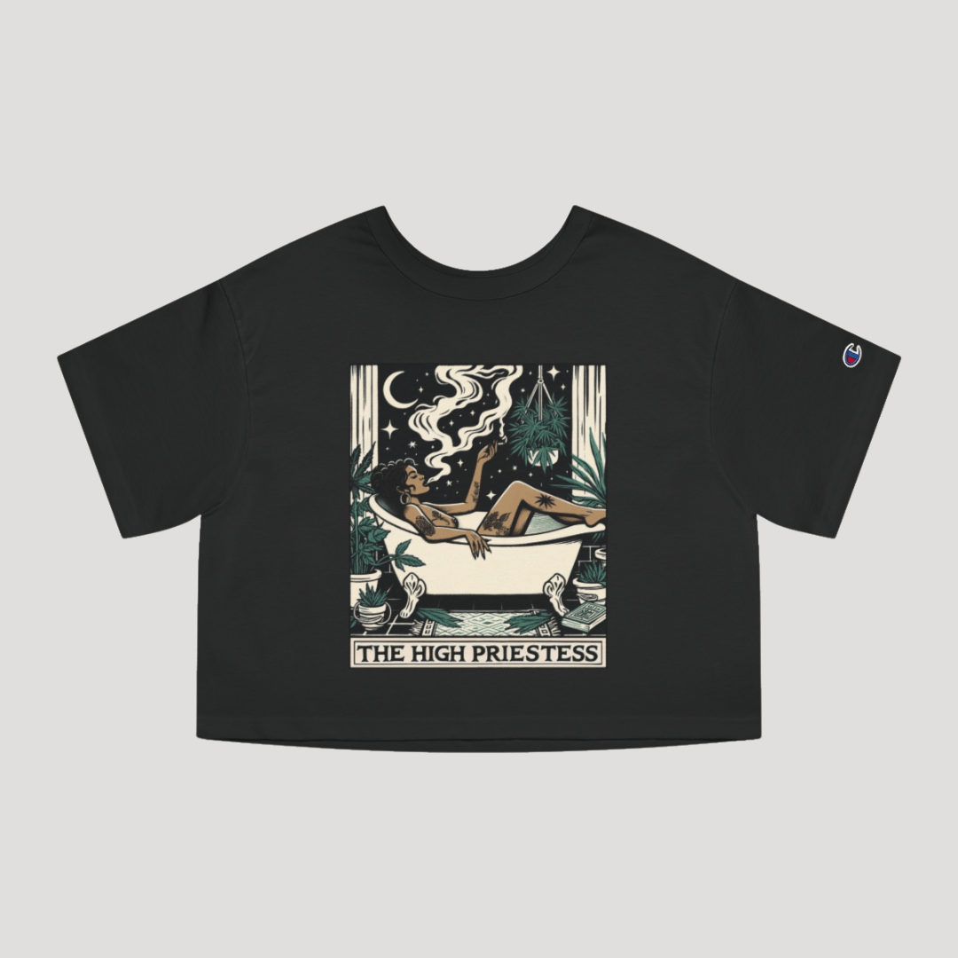 The High Priestess Goddess Heavyweight Cropped T-Shirt - Goth Cloth Co.T-Shirt24591014818368612340