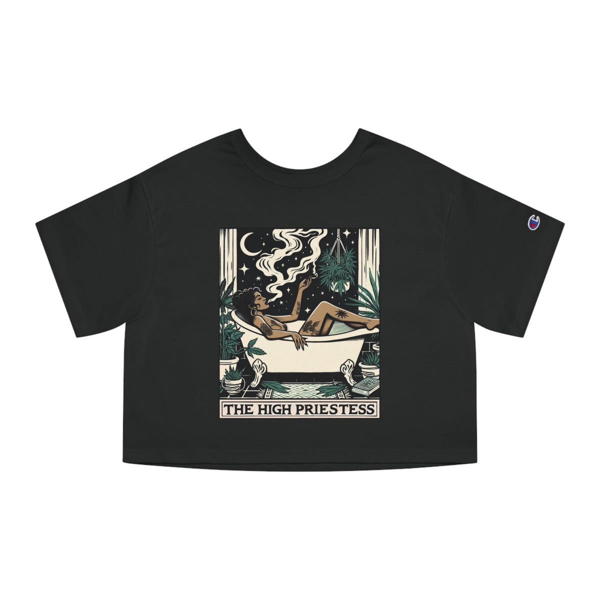 The High Priestess Goddess Heavyweight Cropped T-Shirt - Goth Cloth Co.T-Shirt24591014818368612340