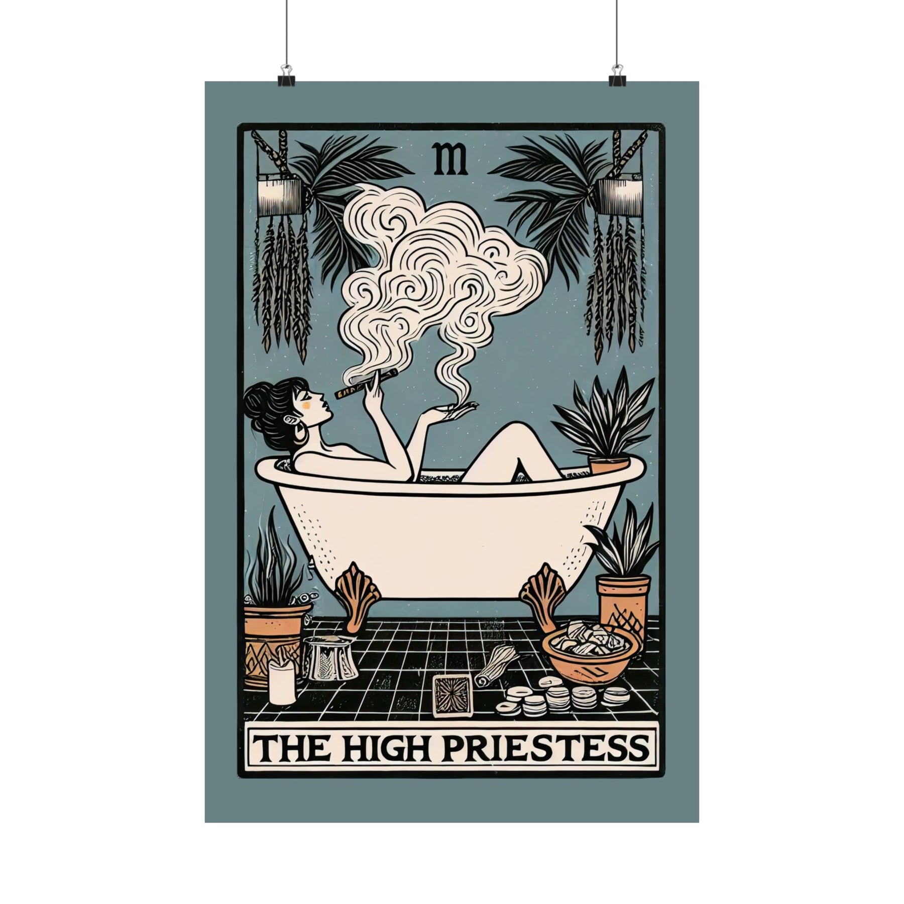 The High Priestess Tarot Card Poster - Goth Cloth Co.Poster13264377996612014558