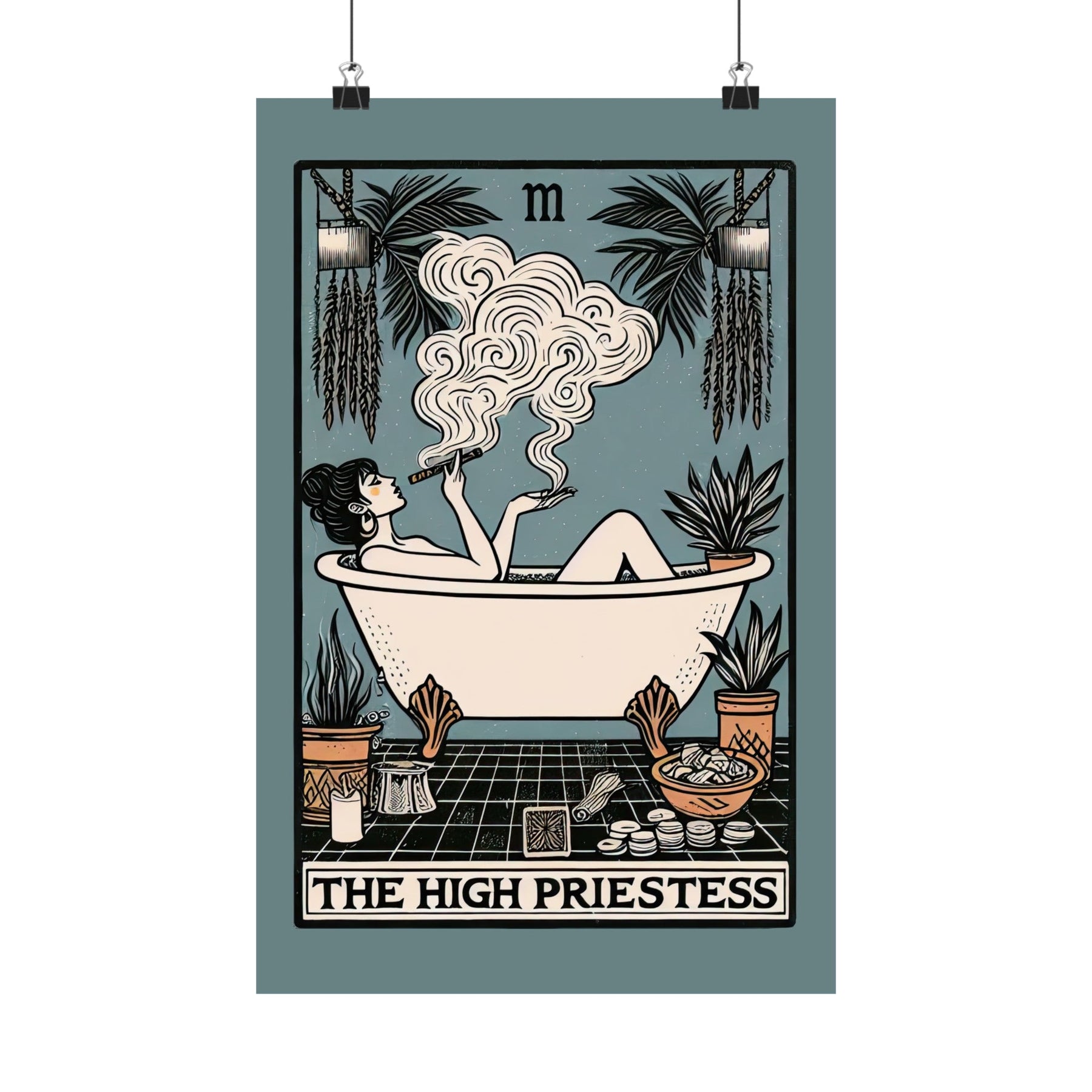 The High Priestess Tarot Card Poster - Goth Cloth Co.Poster27022466150384283693