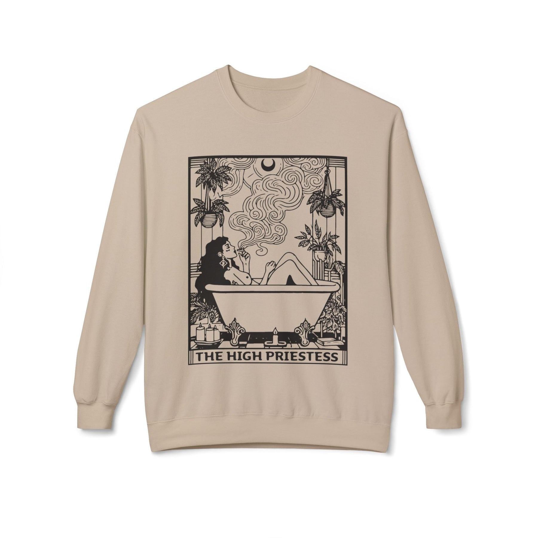 The High Priestess Tarot Card Sweatshirt - Goth Cloth Co.Sweatshirt26209840530424762571