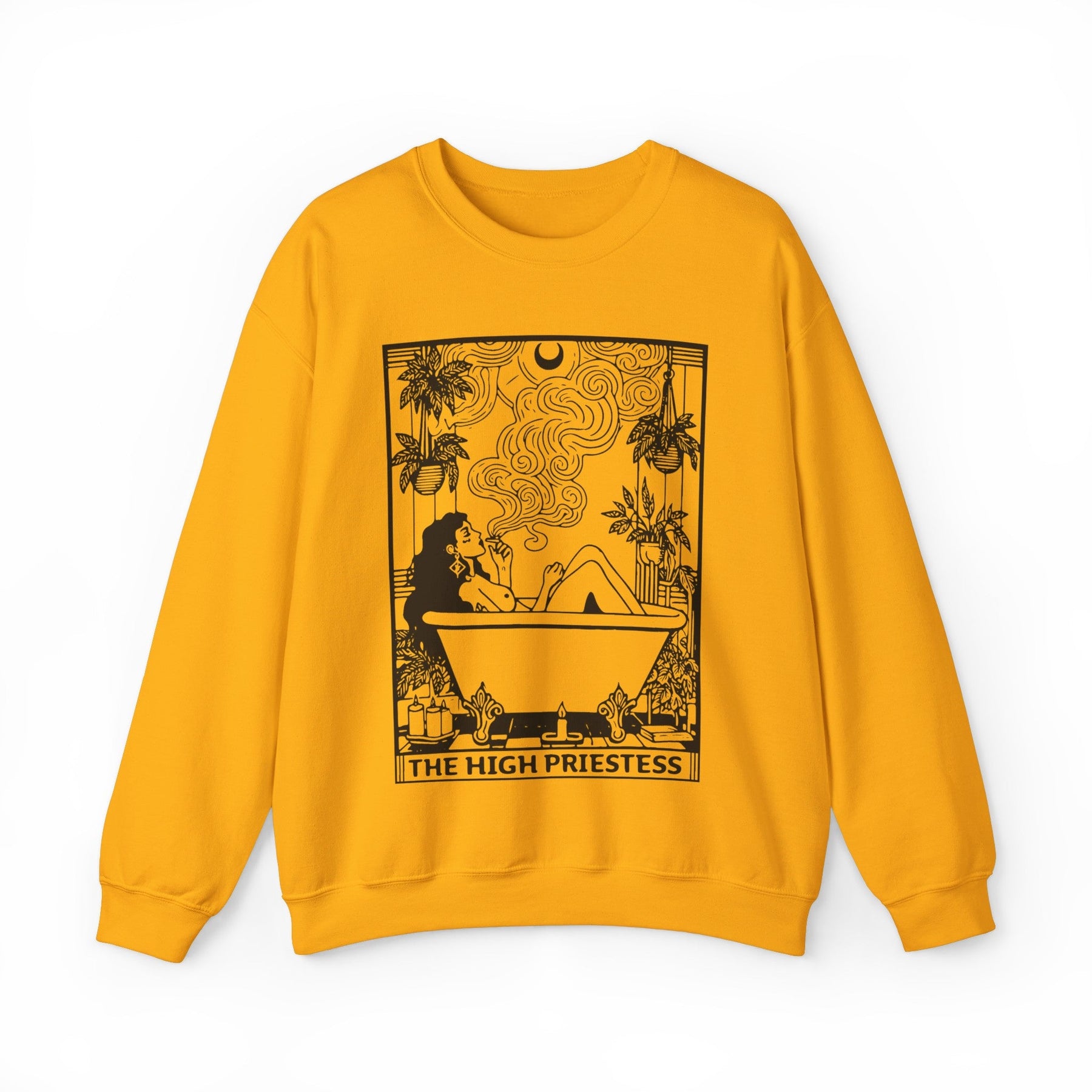 The High Priestess Tarot Card Sweatshirt - Goth Cloth Co.Sweatshirt26378121163428083722