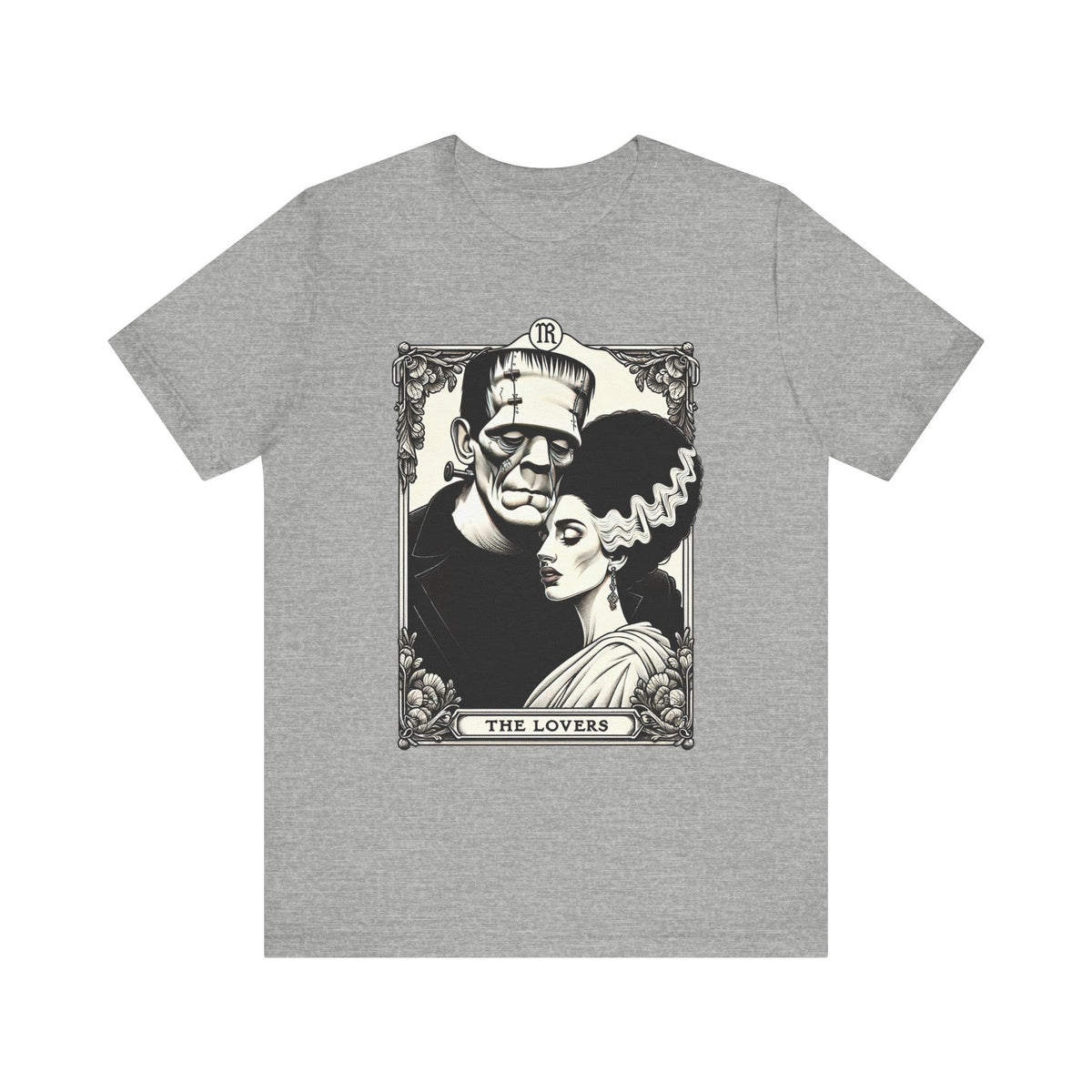 'The Lovers' Frankenstein & Bride Tarot Card Tee - Goth Cloth Co.T - Shirt14111466006453291328