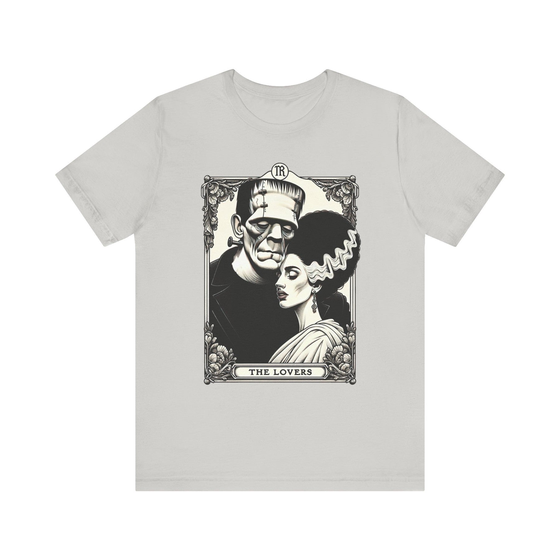 'The Lovers' Frankenstein & Bride Tarot Card Tee - Goth Cloth Co.T - Shirt18383746722690117108
