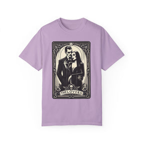 The Lovers Morticia & Gomez Tarot Card Comfy Tee - Goth Cloth Co.T-Shirt14241975791961891167