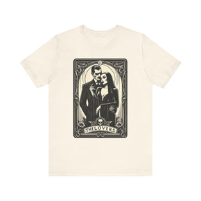 The Lovers Morticia & Gomez Tarot Card Unisex Jersey Tee - Goth Cloth Co.T - Shirt58615138661043056897