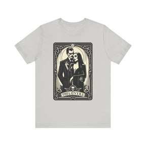 The Lovers Morticia & Gomez Tarot Card Unisex Jersey Tee - Goth Cloth Co.T - Shirt93249547050389187147