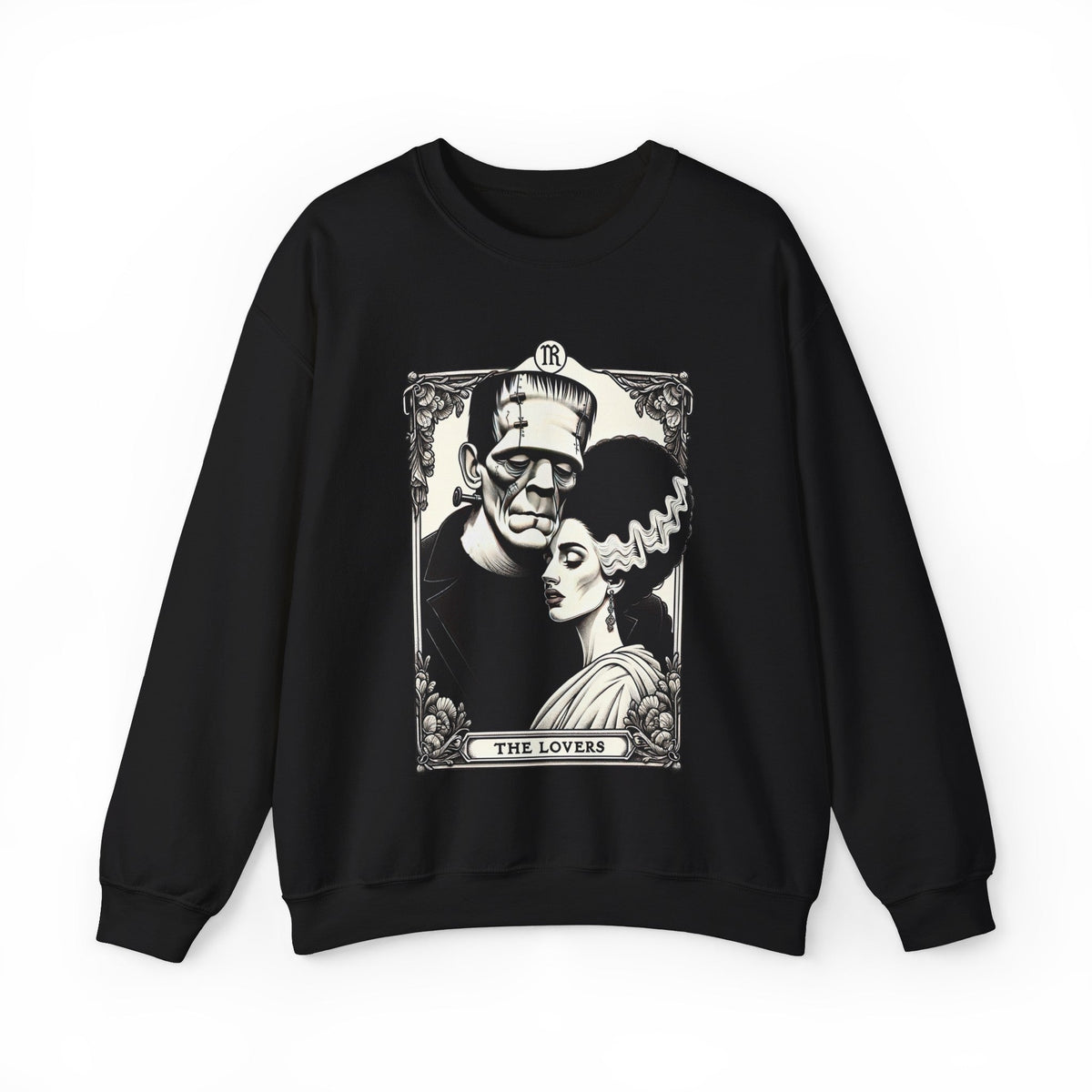 The Lovers Tarot Frankenstein & Bride Sweatshirt - Goth Cloth Co.Sweatshirt13375892060053493000
