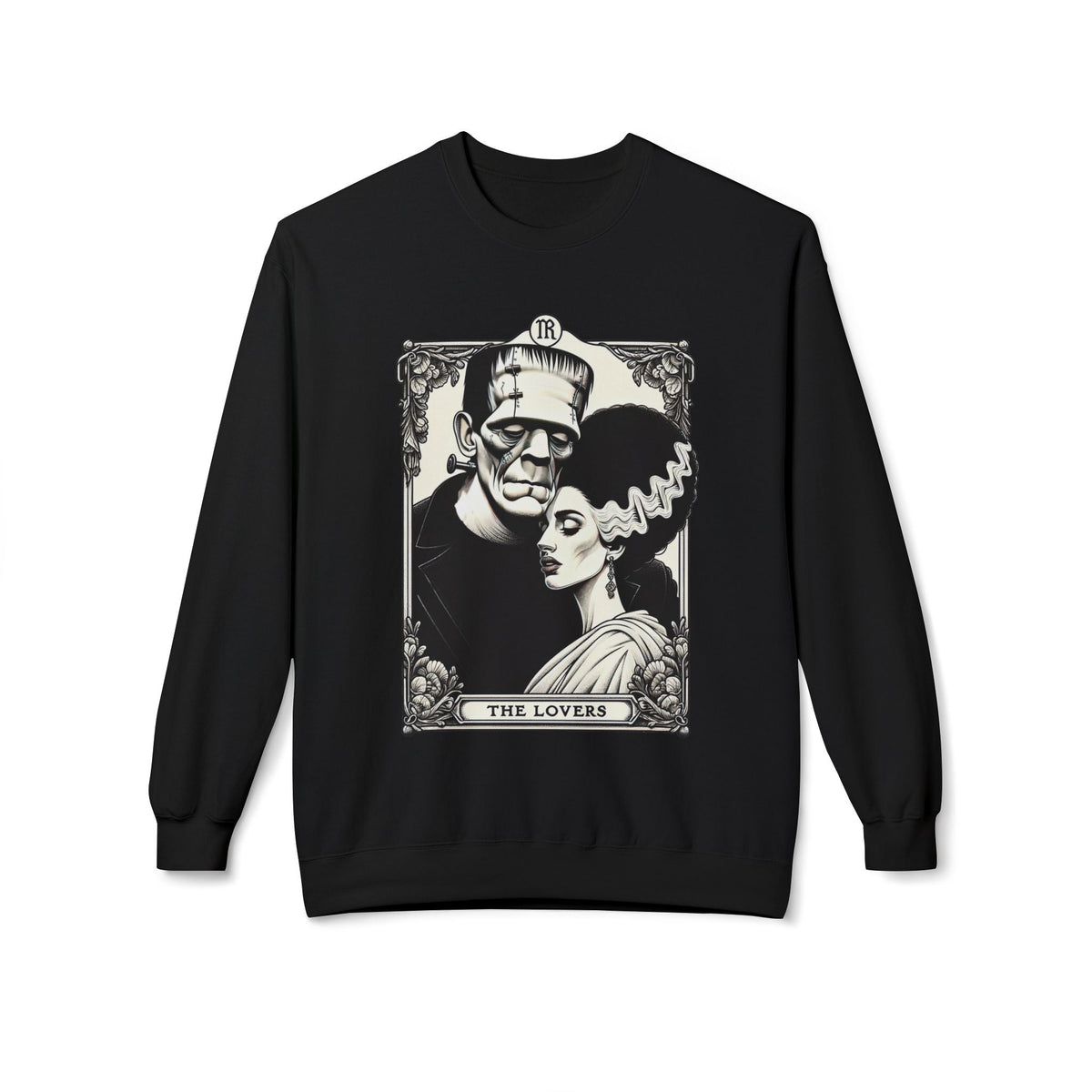 The Lovers Tarot Frankenstein & Bride Sweatshirt - Goth Cloth Co.Sweatshirt30509151846044261866