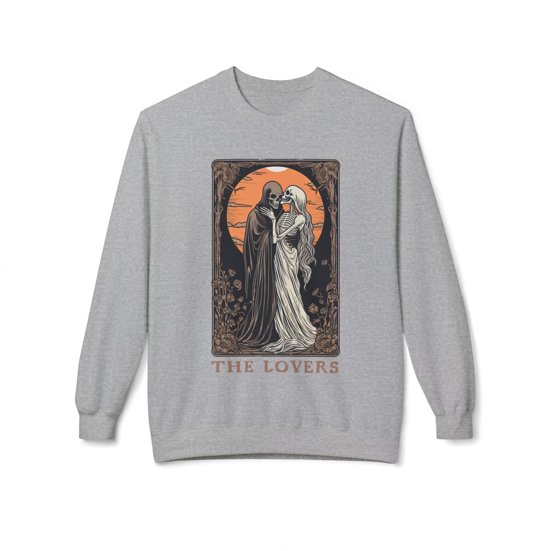 The Lovers Tarot Skeleton Sweatshirt - Goth Cloth Co.Sweatshirt12828328548018730973