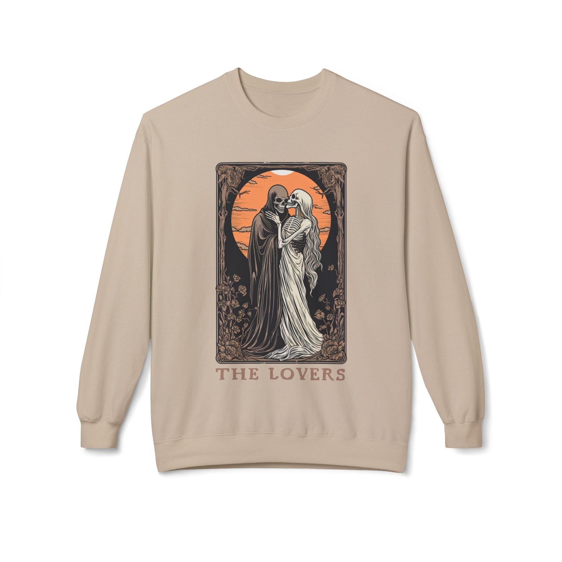 The Lovers Tarot Skeleton Sweatshirt - Goth Cloth Co.Sweatshirt24160504596905854783