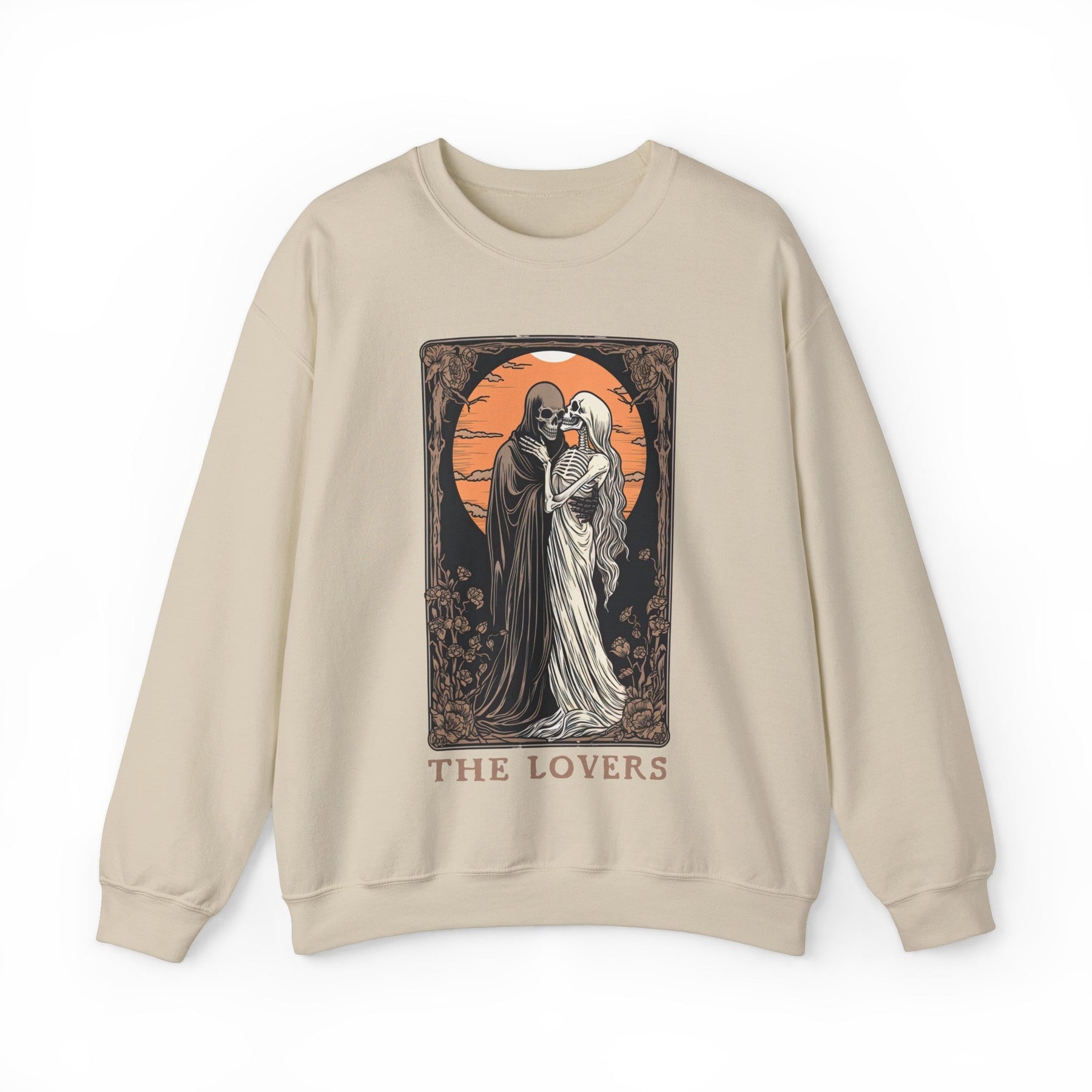 The Lovers Tarot Skeleton Sweatshirt - Goth Cloth Co.Sweatshirt29908090753888130142