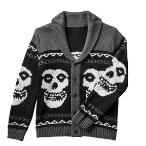 The Misfit Mode Button Up Unisex Cardigan - Goth Cloth Co.