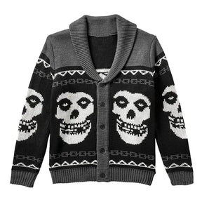 The Misfit Mode Button Up Unisex Cardigan - Goth Cloth Co.
