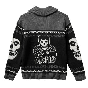 The Misfit Mode Button Up Unisex Cardigan - Goth Cloth Co.
