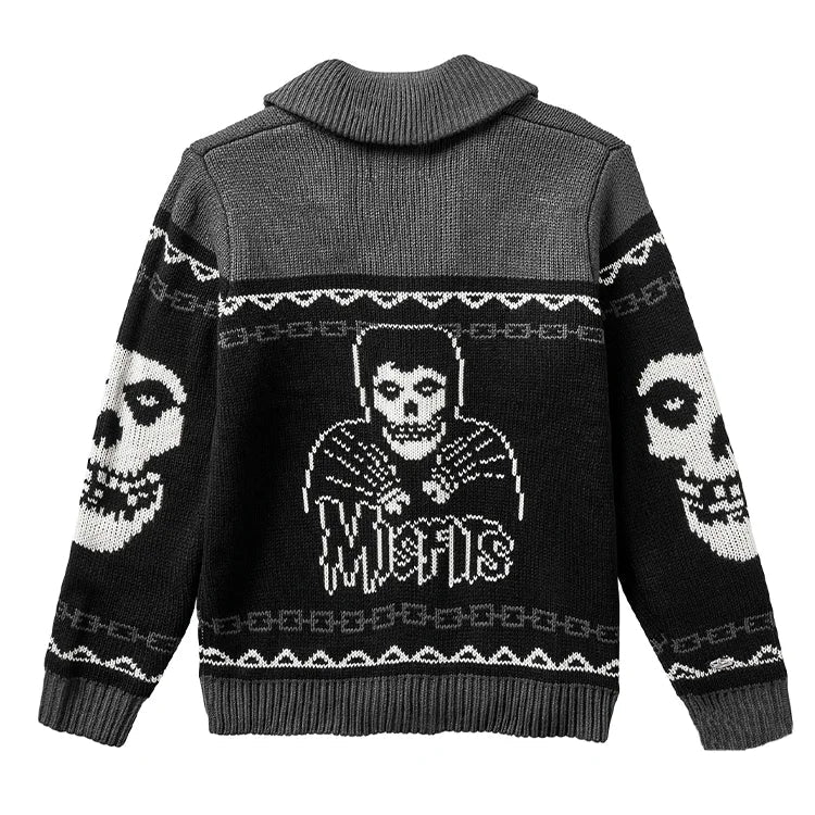 The Misfit Mode Button Up Unisex Cardigan - Goth Cloth Co.