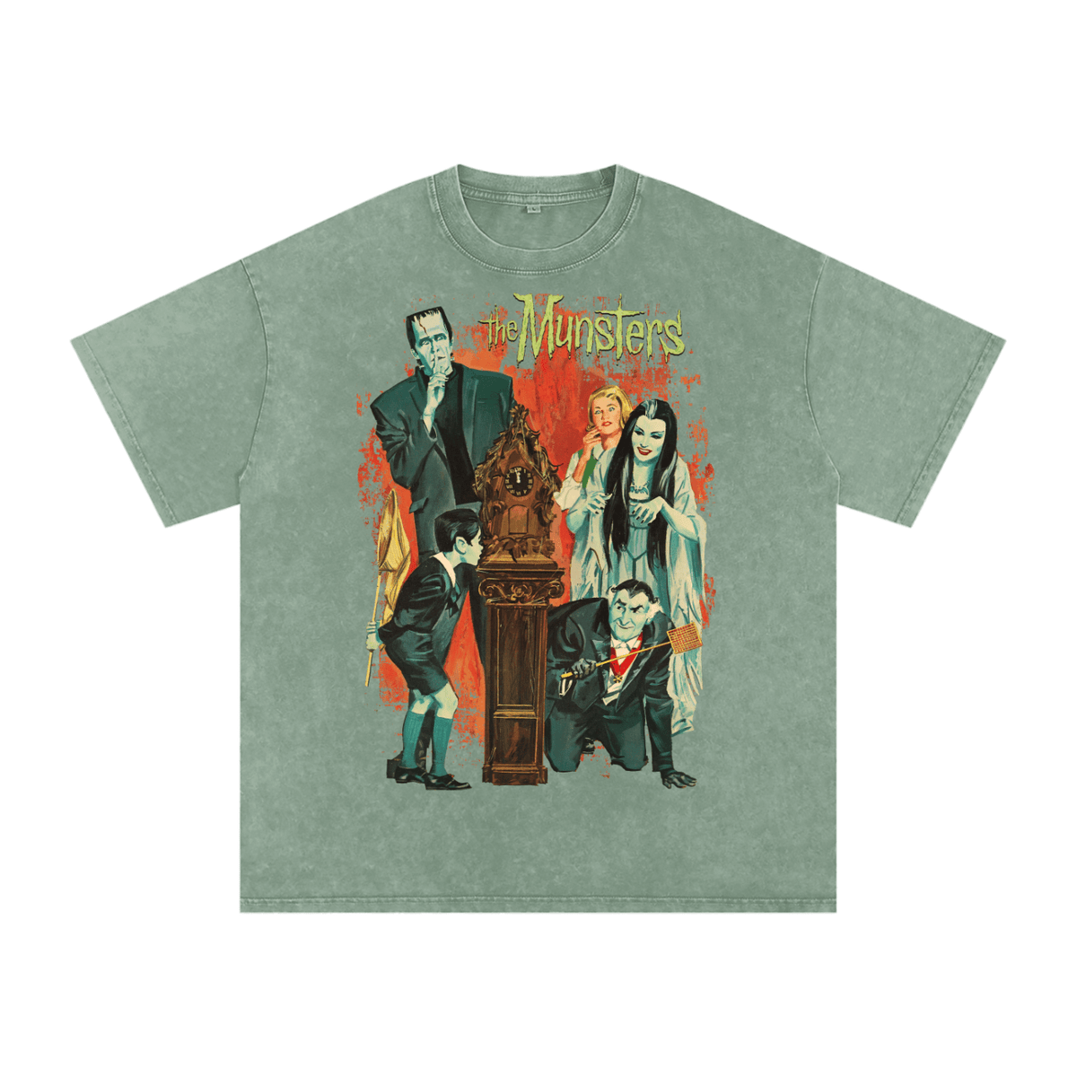 The Munster Acid Wash Tee - Goth Cloth Co.250725PODPQ0225006