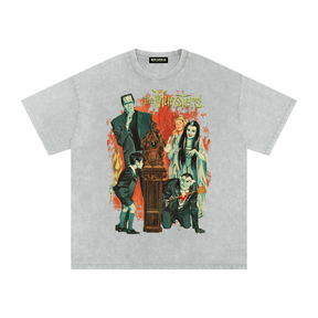The Munsters Vintage Acid Wash Oversized T-Shirt - Goth Cloth Co.gymwear260811PODPQ9367001