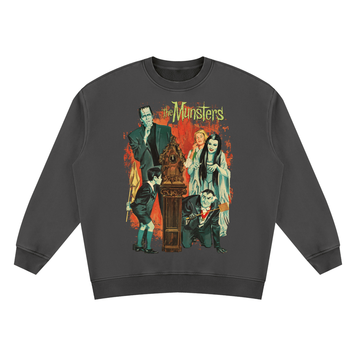 The Munsters Vintage Wash Fleece Sweatshirt - Goth Cloth Co.260812PODRA0304001