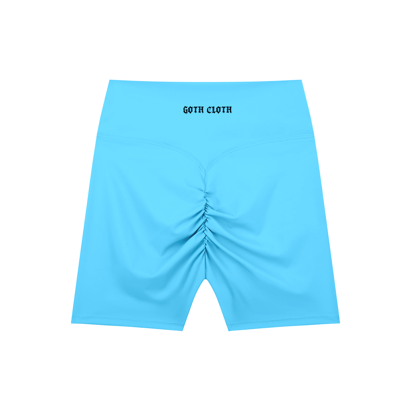 Thorned High-Waisted Scrunched Yoga Shorts