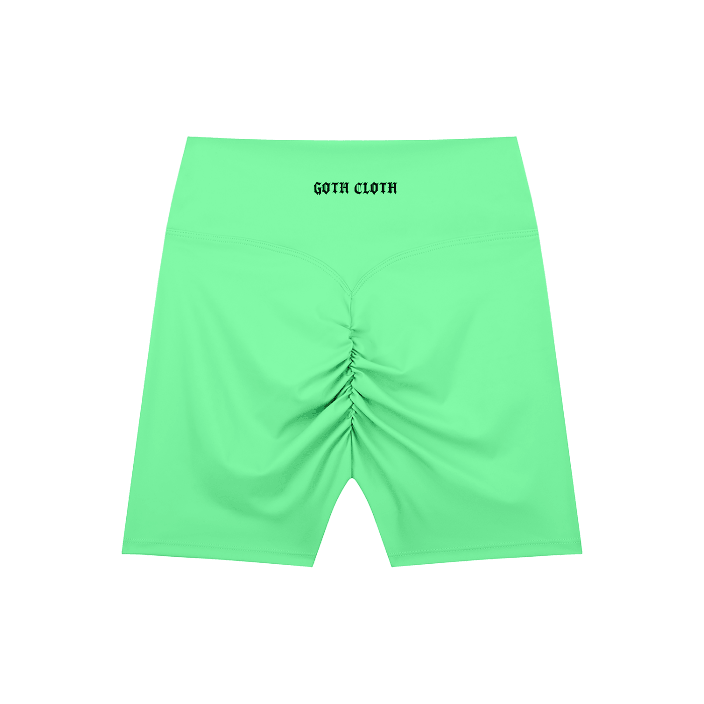 Thorned High-Waisted Scrunched Yoga Shorts