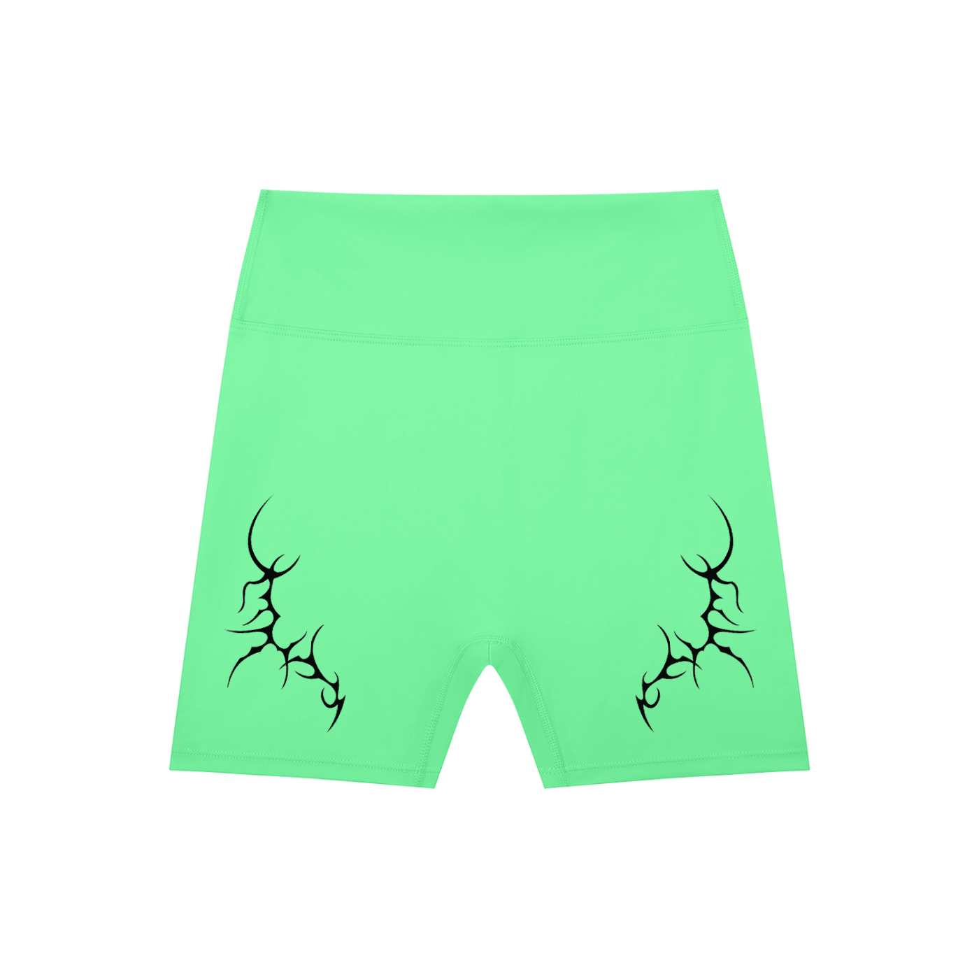 Thorned High-Waisted Scrunched Yoga Shorts