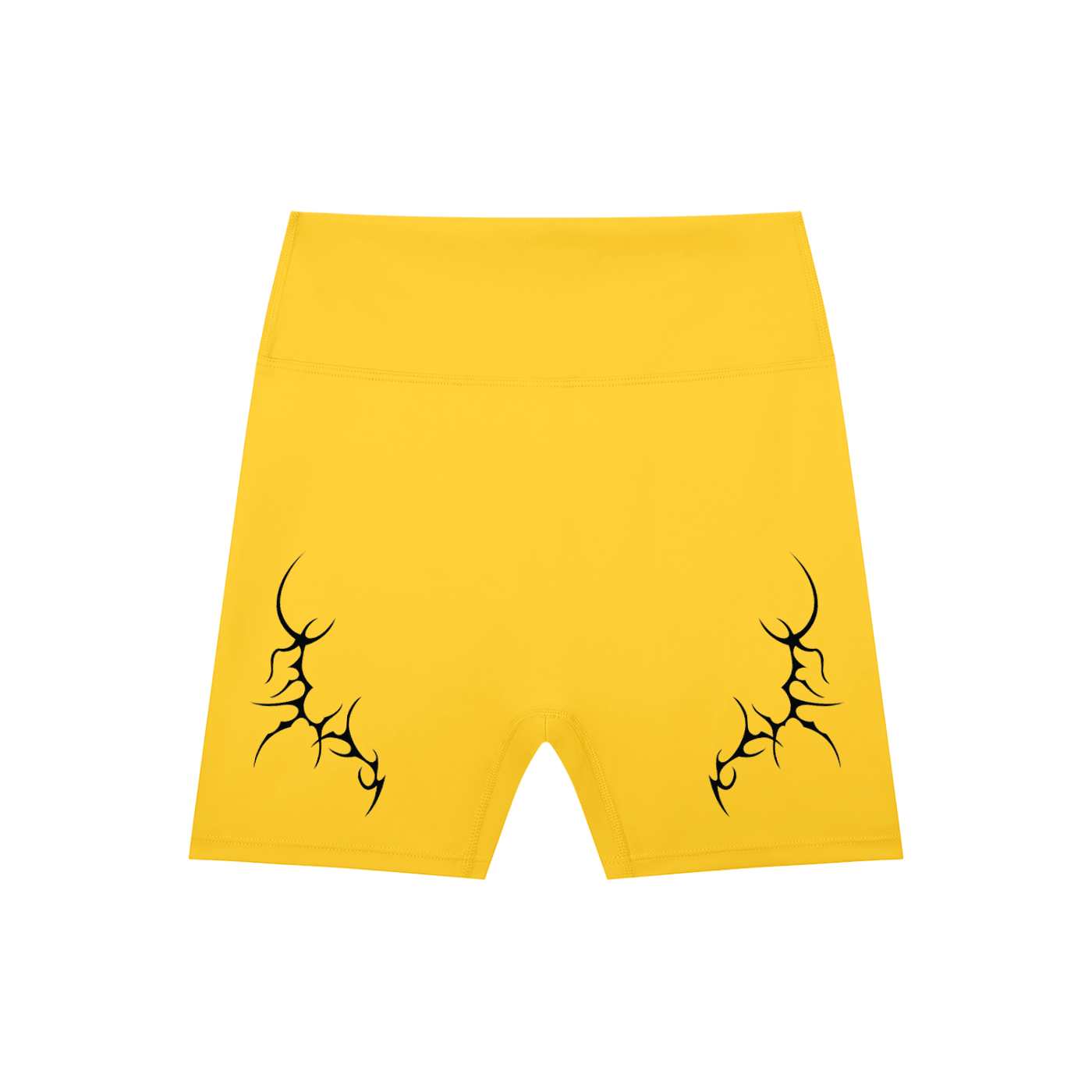 Thorned High-Waisted Scrunched Yoga Shorts