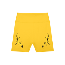 Thorned High-Waisted Scrunched Yoga Shorts - Goth Cloth Co.gymwear260923PODBK1165#011