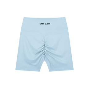 Thorned High-Waisted Scrunched Yoga Shorts