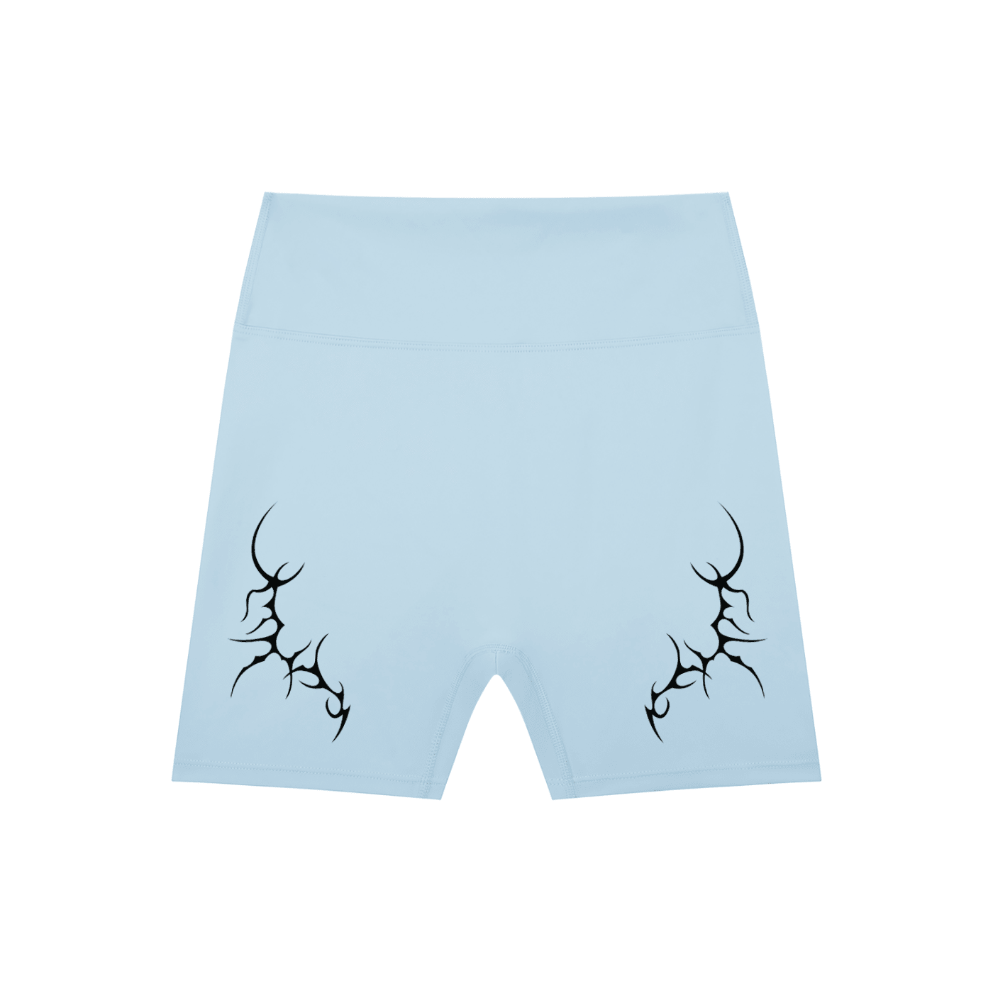 Thorned High-Waisted Scrunched Yoga Shorts