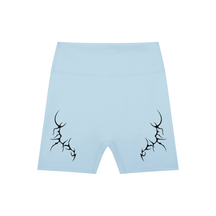 Thorned High-Waisted Scrunched Yoga Shorts - Goth Cloth Co.gymwear260923PODBK1165#016
