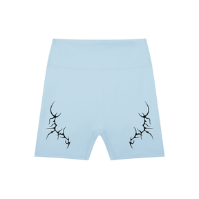 Thorned High-Waisted Scrunched Yoga Shorts